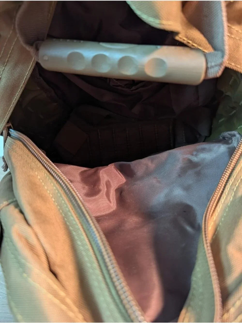 Drago Gear Tan Tactical Backpack Nylon Webbing Adjustable Straps Padded Back(T11